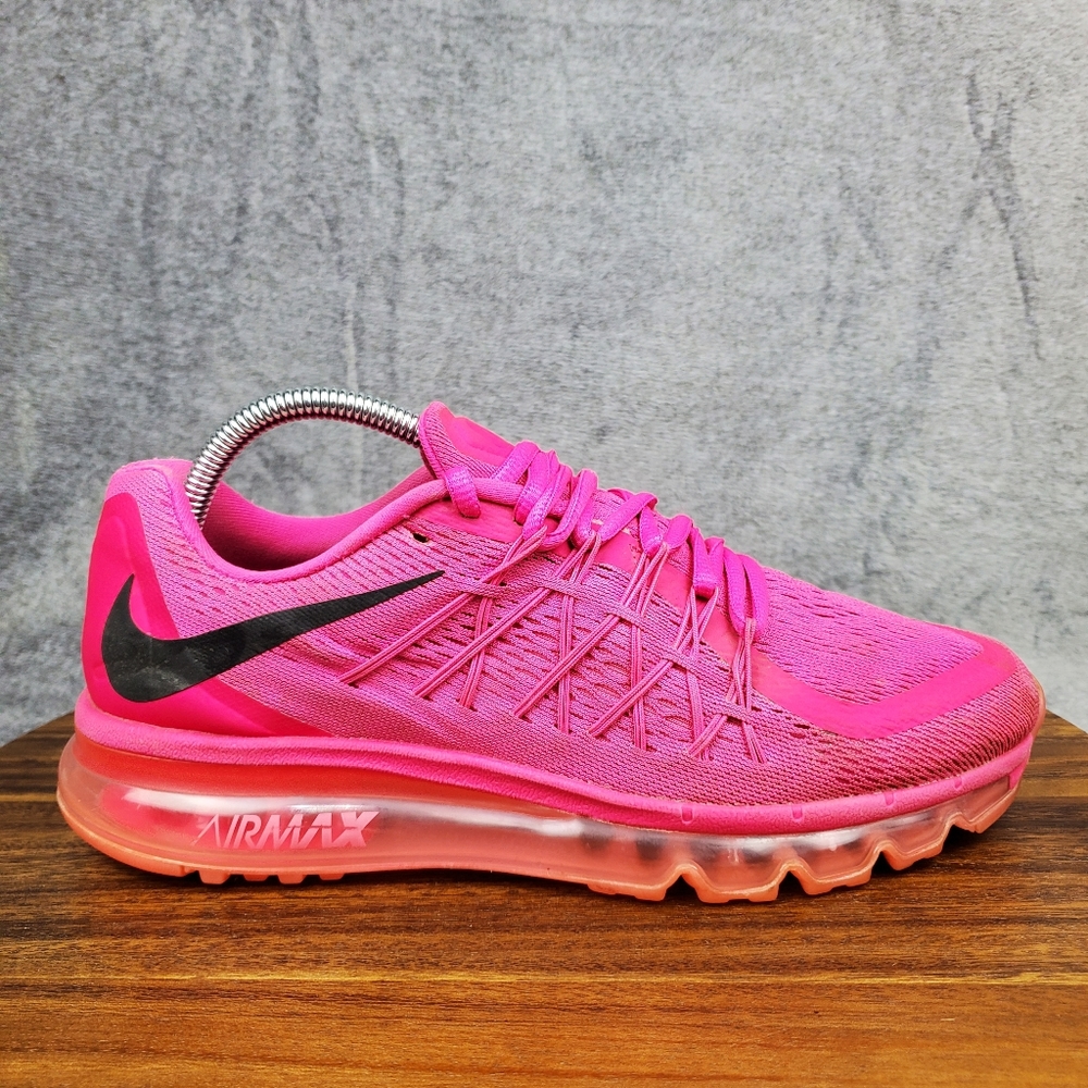 Nike Air Max 2015 Shoes Womens 9.5 Hot Pink Athletic Running Low Top Sneakers